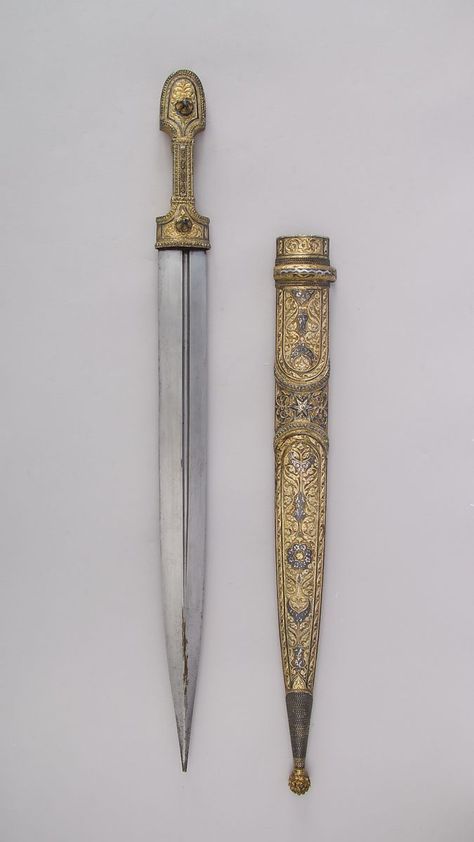 Dagger with Sheath | Caucasian | The Metropolitan Museum of Art Pretty Knives, Drinking Horns, Dagger Knife, Cool Swords, Arm Armor, Cool Knives, Metropolitan Museum Of Art, Metropolitan Museum, Museum Of Art