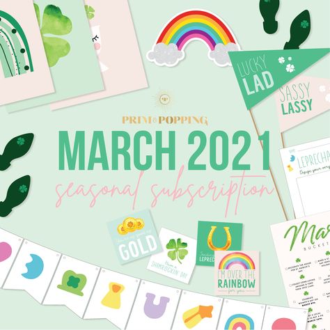 St. Patrick's Day is coming up and do we have this months printable subscription ready for you!⁠ ⁠ Here's a sneak peek at what you would get to decorate your home with! Stay tuned this week for more photos and make sure to order yours in time for St. Patties. Months Printable, Honey Bee Nursery, March Holidays, Bee Nursery, St Patties, April Easter, Monthly Printable, Party Topper, Spring Printables