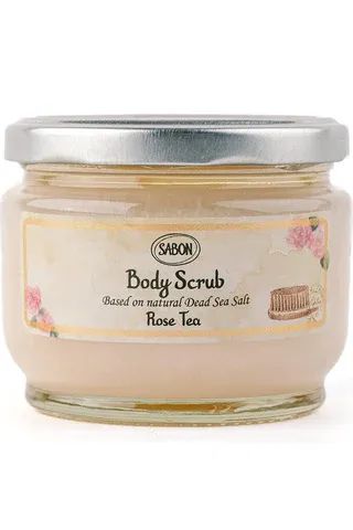 Sabon Body Scrub Rose Tea exfoliate Rose Body Care, Rose Body Scrub, Hands Massage, Sea Salt Body Scrub, Sea Salt Scrubs, Borage Oil, Salt Body Scrub, Dead Sea Salt, Sugar Body Scrub