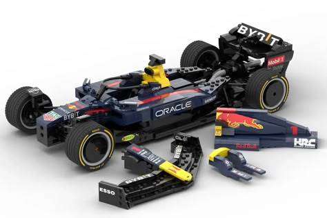 LEGO IDEAS - Red Bull Racing F1 Team RB18 1:12 Scale Lego F1 Car Moc, F1 Lego, Stututu Turbo, Lego Car Moc, Lego F1, Lego Racers, Cartoon Room, Lego Truck, Trucks Lifted Diesel