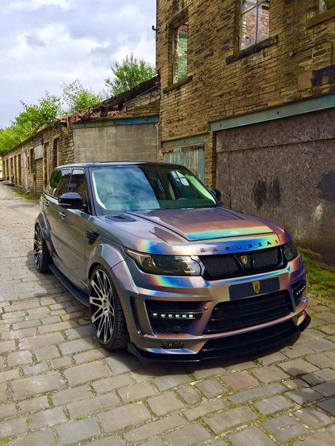 (°!°) Range Rover with Barugzai Body kit in a Sweet Ass vinyl  gift wrap..... 2Bitch'n Range Rover Wrapped, Range Rover Wrap, Range Rover Svr, Luxury Cars Range Rover, Best Suv, Buick Envision, Lux Cars, Audi Cars, Sports Sedan