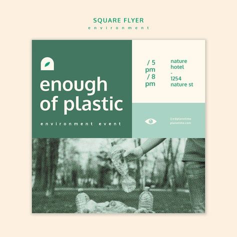 Free PSD environment square flyer concep... | Free Psd #Freepik #freepsd #world-environment #environmental-protection #environment #nature-template Square Flyer Design, Plastic And Environment, Concept Environment, About Environment, Square Design, Free Psd, Mock Up, Flyer Design, Graphic Resources