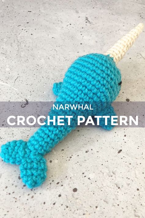 Narwhal Amigurumi Free Pattern, Narwal Crochet Pattern Free, Narwhal Crochet Pattern Free, Quick Amigurumi Pattern, Narwhal Crochet Pattern, Narwhal Crochet, Crochet Narwhal, Quick Amigurumi, Crochet Animal Patterns