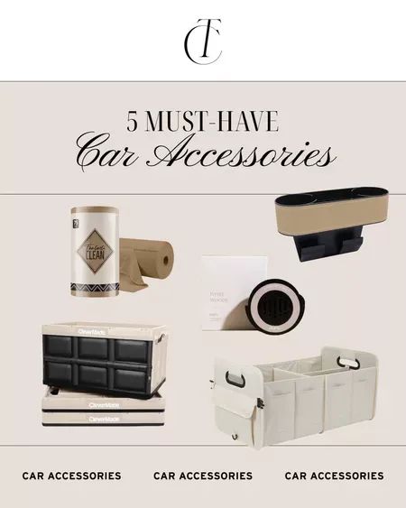 5 must have car accessories | Teresa Caruso Car must haves, travel favorites, travel gadgets, packing tips, travel accessories Car Essentials For Women, Car Basket, Travel Favorites, Teresa Caruso, Must Have Car Accessories, Amazon Purchases, Car Organization, Packing Car, Car Essentials