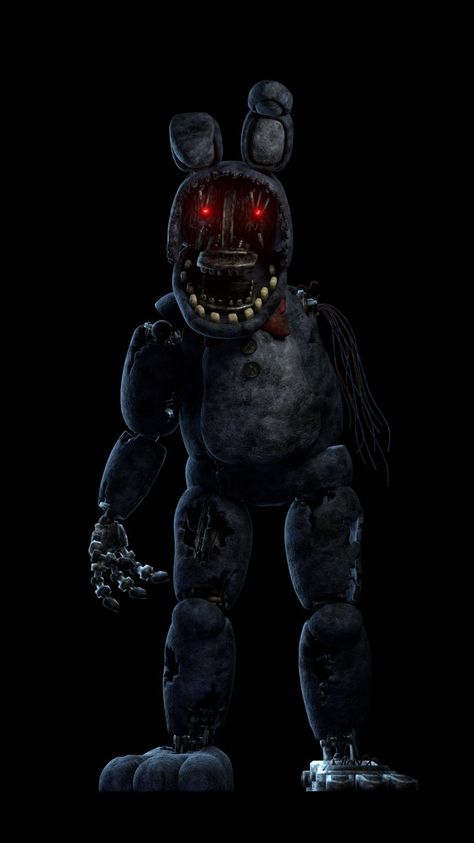 Withered Animatronics Fnaf, Withered Bonnie Wallpaper, Five Nights At Freddy's Scary, Withered Animatronics, Fnaf Withered Bonnie, Withered Freddy, Shadow Freddy, Withered Bonnie, Bonnie Fnaf