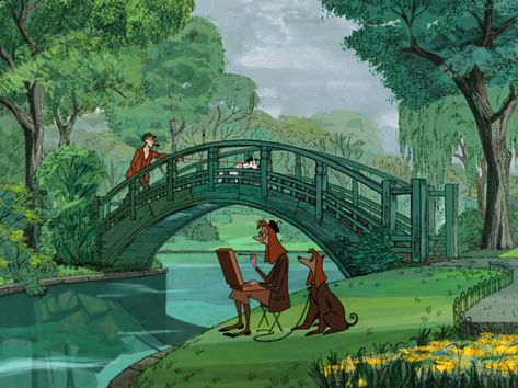 26 Real-World Disney Locations You Can Actually Visit In Europe Concept Art Disney, 101 Dalmatians 1961, Old Disney Movies, Instagram 101, San Myshuno, Movie Locations, Disney 101 Dalmatians, Disney Background, Film Disney