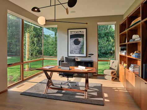 Look Inside a TN Architect's Dream Home Architect's Office, Architect Office, House Elements, David Bailey, Dream Office, Office Inspo, Green Hills, House Office, Home Office Setup