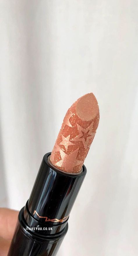 Mac Glitter Lipstick, Mac Peachstock, Mac Lipstick Satin, Pink Lipstick Mac, Mac Lipstick Colors, Mac Lipstick Swatches, Mac Lipstick Shades, Best Makeup Remover, Frosted Lipstick