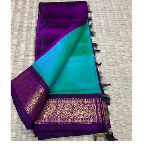 Madhurini Akula (@madhuriniakula) • Instagram photos and videos Saree Color Combinations, Silk Saree Blouse Designs Patterns, Latest Silk Sarees, Blue Silk Saree, Kanjivaram Sarees Silk, Iridescent Fabric, Indian Bridal Sarees, New Saree Designs, Silk Sarees With Price