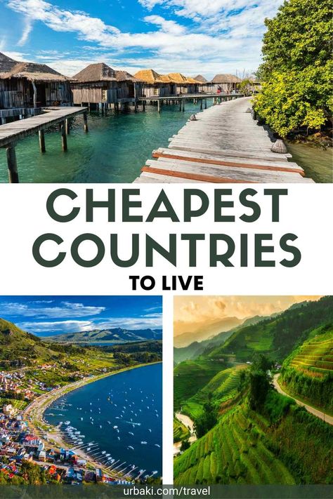 Cheapest Countries To Visit, Cheapest Places To Live, Digital Nomad Jobs, Best Places To Retire, Learn Another Language, Places To Live, Traveling Abroad, Budget Travel Destinations, Work Abroad