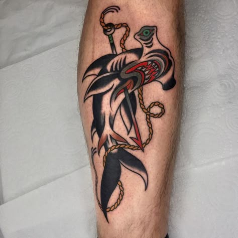 Crocodile Tattoos, Shark Tattoo Meaning, Cloak And Dagger Tattoo, Traditional Shark Tattoo, Crocodile Tattoo, Hammerhead Shark Tattoo, Tattoos Rose, Sea Wolf, Sailor Jerry Tattoos