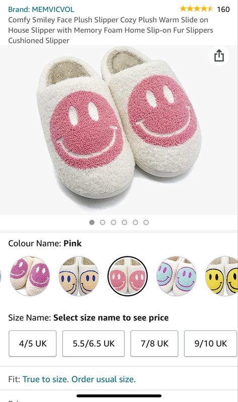 Preppy Smiley Face Slippers, Red Smiley Face Slippers, Pink Smiley Face Slippers, Black Smiley Face Slippers, Smile Face Slippers, Smiley Face Slippers, Pink Smiley Face, Pink Smiley, Amazon Buy