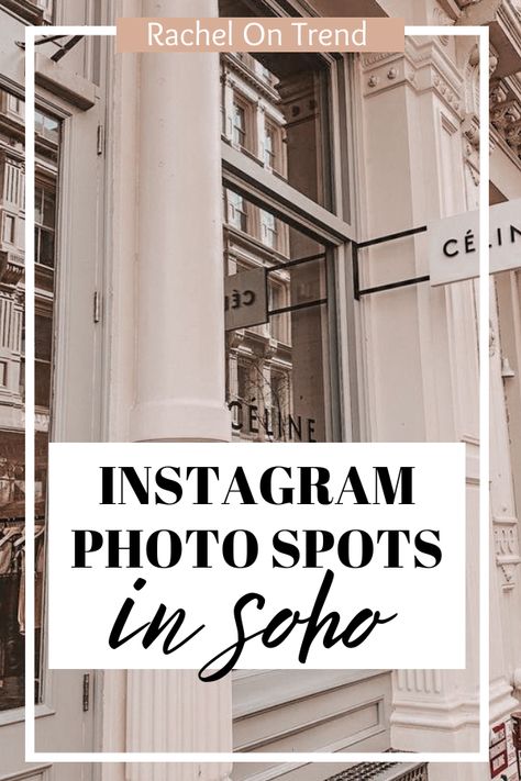 Instagram Photo Spots | Photo locations | Instagrammable spots in NYC | Soho | NYC | Photo tips | Blogging Tips City Backdrop, Soho Style, Good Photo, Beginner Blogger, Soho Nyc, Blogger Tips, Blogging Advice, Beautiful Backdrops, Gorgeous View