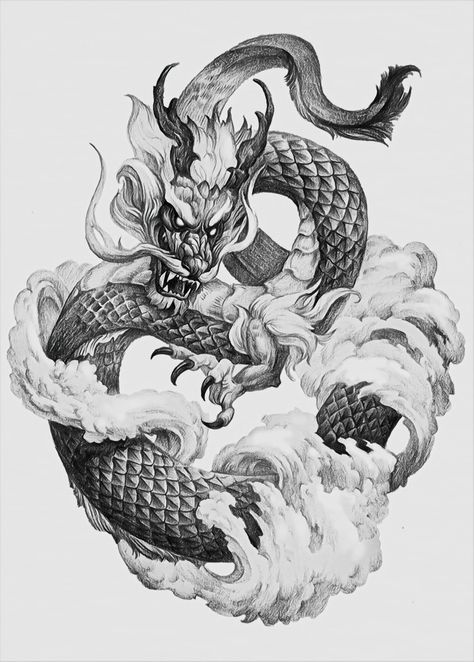 Feminine Tattoos With Meaning, Small Tattoo Ideas Female, Mermaid Sleeve Tattoos, Small Feminine Tattoos, Asian Dragon Tattoo, Dragon Sleeve, Dragon Tattoo Art, Japanese Dragon Tattoos, Simple Tattoo Designs