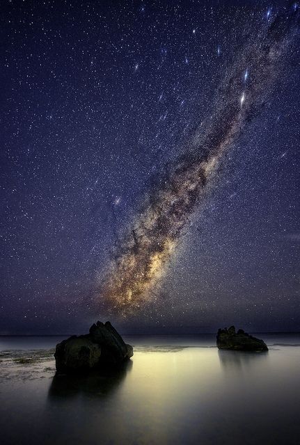 Australian night sky #cosmos #beautiful #universe #sky #stars #milkyway Milk Way, Behind Blue Eyes, To Infinity And Beyond, The Night Sky, Beautiful Sky, Science And Nature, Milky Way, Amazing Nature, Beautiful World