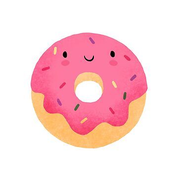 Favorites | Redbubble Donut Illustration, Donut Art Print, Donut Cartoon, Donut Art, Cute Donuts, Illustration Food, Cute Cartoon Pictures, Diy Canvas Art Painting, Kawaii Drawings