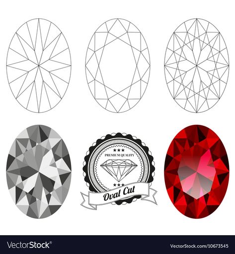 Diamond Illustration, Diamond Template, Stone Tattoo, Jewel Drawing, Gem Drawing, Gem Tattoo, Jewel Tattoo, Jewel Top, Crystal Drawing