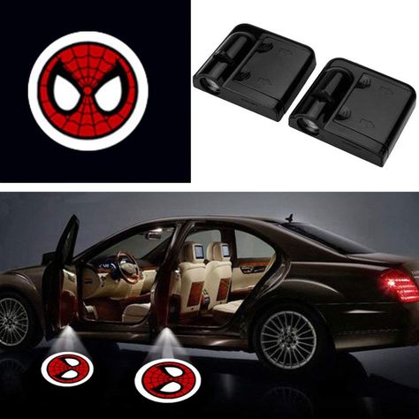 AmazonSmile: 3D Ghost Shadow Emblems Wireless Door Logo Shadow Ghost Lights (2pcs) fit Ford Focus 2 Fiesta F150 Mondeo Transit Mustang etc (Cute Spider): Automotive Shadow Ghost, Welcome Logo, Retro Packaging, Ghost Lights, Ghost Light, Interior Led Lights, Light Projector, Bmw 323i, Ford Focus 2