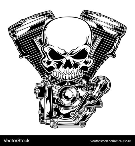 Motorcycle Art Logo, Chrome Motorcycle, Skull Logo, Motorcycle Art, Eps Vector, Art Logo, Transparent Png, High Res, Png Images