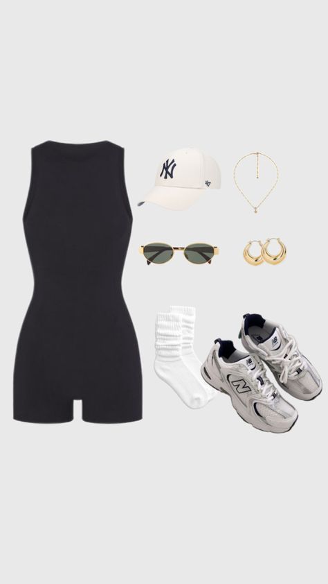 #athleisure #unitard #bodysuit #pilates #matcha #cleangirl #newbalance #dadshoes #college #whattowear #yoga #athletic #hikingoutfit #la #nyc #hotgirlwalk #newyorkyankees #baseballoutfit Class Outfits, Shoes Outfit Fashion, Summer Attire, Clothes Pictures, Chill Outfits, Cute Preppy Outfits, Classy Work Outfits, Easy Trendy Outfits, Back To School Outfits