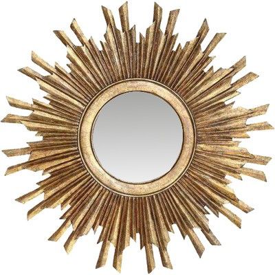 Sunburst Mirrors - 10 Best & How To Use Them Gold Sunburst Mirror, Sun Mirror, Starburst Mirror, Rustic Wall Mirrors, Gold Sunburst, Antique Mirror Wall, Mirror Design Wall, Unique Mirrors, Sunburst Mirror