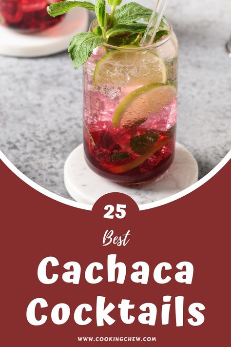 Brazilian Cocktails, Cachaca Cocktails, Brazilian Cocktail, Unique Cocktail Recipes, Drinks To Make, Pitcher Cocktails, Blueberry Mojito, Disney Drinks, Salad Inspiration