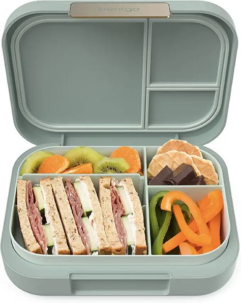 Amazon.com: Bentgo® Modern - Leak-Proof, Versatile 4-Compartment Bento-Style Lunch Box, Ergonomic Design with Matte Finish, Ideal for On-the-Go Balanced Eating for Adults and Teens - BPA-Free (White): Home & Kitchen Modern Lunch Boxes, Balanced Eating, Bentgo Kids, Adult Lunches, Snack Cups, Perfect Lunch, Meal Prep Containers, Lunch Containers, Kids Lunchbox