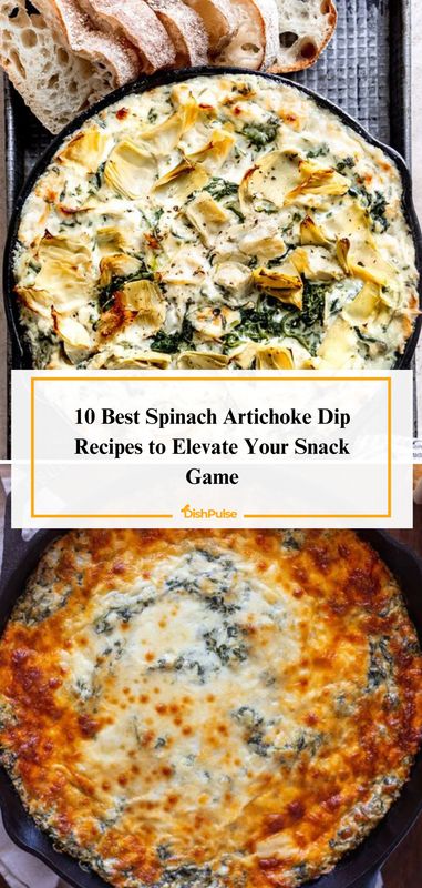 Elevate your snack game with the 10 Best Spinach Artichoke Dip Recipes! 🌱🧀 


#SpinachArtichokeDip #AppetizerIdeas #SnackTime #DipLovers #DishPulse 𝗟𝗼𝘃𝗲 𝗶𝘁? 𝗗𝗼𝘂𝗯𝗹𝗲 𝘁𝗮𝗽! Spinach Art Artichoke Dip Recipes, Best Hot Spinach Artichoke Dip, Spinach Artichoke Dip With Cream Cheese, Leftover Spinach Dip Recipes, Olive Garden Spinach Artichoke Dip, Fresh Spinach Artichoke Dip, Spicy Spinach Artichoke Dip, Best Spinach And Artichoke Dip, Artichoke Spinach Dip Recipe