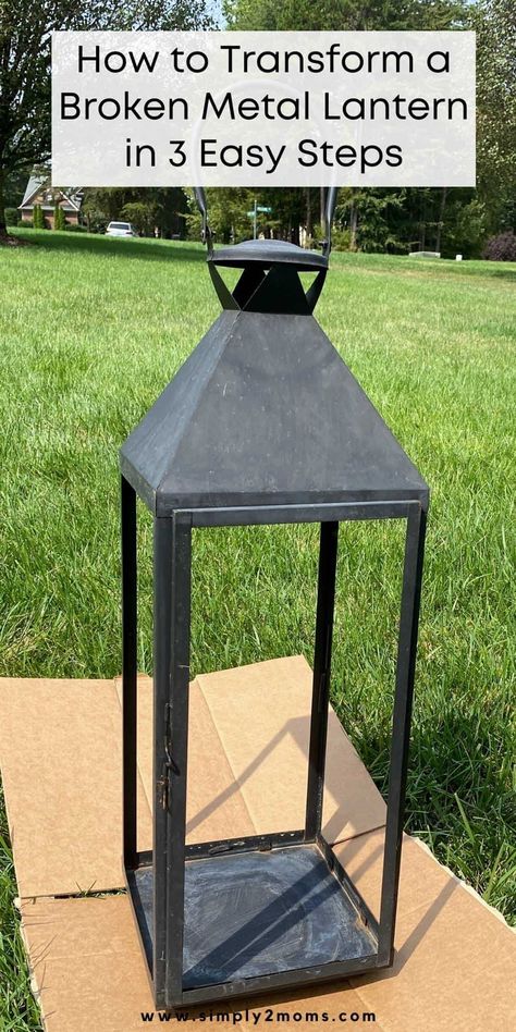 Are you looking for a way to make use of an old metal lantern lying around in your house? Or, perhaps you recently acquired one from a yard sale, and you're wondering how to bring it back to life? If so, then you've come to the right place! With just a few easy steps, you can upcycle an old metal lantern and turn it into a beautiful home decor item. Read on to learn how! Decorate Large Lanterns, Old Lantern Decor Ideas, Lantern Christmas Decor Ideas, Large Lantern Decor Ideas, Porch Lanterns Decor, Lanterns On Porch, Outdoor Lanterns Decor, Modern Christmas Tree Ideas, Large Lantern Decor