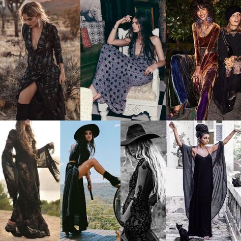 Boho Aesthetic Outfit, Bi Fashion, Dark Boho, Outfits Edgy, Boho Fashion Bohemian, Winter Boho, Dark Outfits, Boho Aesthetic, Boho Fall