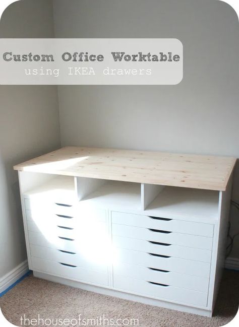 Ikea Alex Drawers, Quilt Room, Ikea Drawers, Hack Ikea, Ikea Alex, Dream Craft Room, Craft Room Design, Craft Space, Dream Office