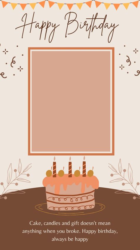 Birthday Background Aesthetic, Birthday Story Ideas, Birthday Stories, Happy Anniversary Gift, Chocolate Friends, Happy Birthday Icons, Birthday Story, Birthday Icon, Birthday Captions Instagram