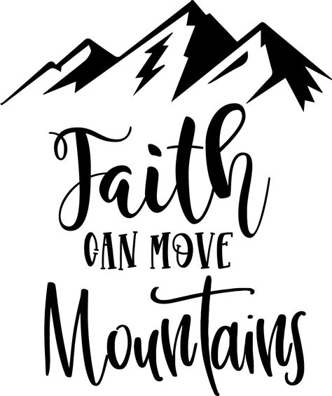 Church Sign Sayings, Christian Graphics, Faith Can Move Mountains, Christian Shirts Designs, Gods Love Quotes, Christian Quotes Prayer, Quick Diy, Bible Motivation, Inspirational Quotes God