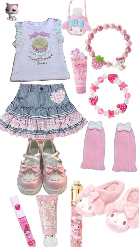 gulp Pink Kidcore Outfit, Cute Core Outfit Idea, Cutecore Outfit Layout, Cute Core Fashion, Dream Core Outfits, Cute Core Clothes, Cutecore Outfit Ideas, Cutecore Accessories, Cutecore Fashion