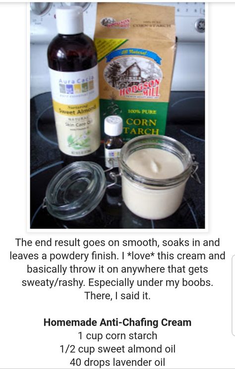 Chafing Remedies, Anti Chafing Cream, Sunscreen Recipe, Diy Body Scrub Recipes, Diy Beauty Treatments, Diy Body Scrub, Anti Chafing, Diy Remedies, Natural Body Care