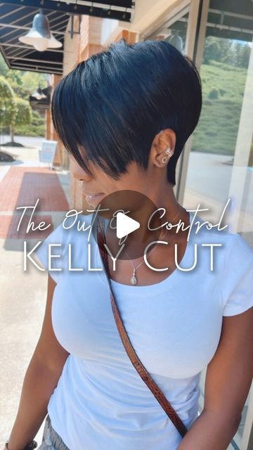 Veronica B on Instagram: "Happy Saturday
Service: The Out Of  Control Kelly Cut.
.
.
Hair loss or alopecia
no problem

———————————————————
Follow me @iamtherealveronicab 
Facebook @ Veronica VB 
TikTok @iamtherealveronicab 
Twitter @ IamtherealVeronicaB 
Pinterest @IamtherealVeronicaB 
YouTube @iamtherealveronicab 
———————————————————————— .
.
.
.
.
.

#atlanta #atlantaweave #atlpixie #pixiecut #atlantahairstylist #mobhair #viralreels 
#atlantaquickweaves #27piece  #thekellycutchallenge�  #atlantaweave #thekellycut™️ #liketheriversalon #hairaddicts  #shorthair #atlantahairstyles #blackhaircare #voiceofhair #georgiahairstylist #georgiahairstylists #pixiecutatlanta #mobhair #liketheriversalon  #mariettahairstylist #behindthechair #cutlife #shortcutstyles #alopeciastylist #hairreplacement 
@b Asymmetrical Bob For Black Women, Short Black Bob Hairstyles, Assymetrical Haircut Bob, Pixie Bob Haircut Black Women, Bowl Cut Black Women, Alopecia Hairstyles Black Women, Asymmetrical Pixie Bob, Short Cuts For Black Women, Short 27 Piece Hairstyles