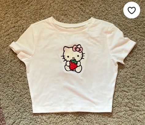 Y2k Shirts Aesthetic, Hello Kitty T-shirt, Ropa Hello Kitty, Coquette T Shirt, Hello Kitty Ropa, Sanrio T Shirt, Hello Kitty Clothing, Clothes Hello Kitty, Hello Kitty Outfits