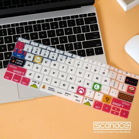 Mario Keyboard, Laptop Keyboard Stickers, Keyboard Sticker, Keyboard Decal, Macbook Pro Cover, Keyboard Stickers, Macbook Stickers, Macbook Retina, Newest Macbook Pro