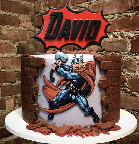 X Men Cake, Thor Cake, Avengers Cake, Cakes For Men, X Men, Cake Designs, Thor, Sweet Tooth, Avengers