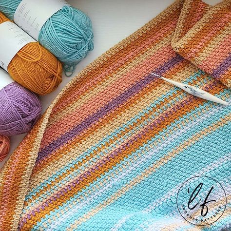 2023 Crochet Temperature Blanket Pattern Tempature Blanket Crochet Pattern, Crochet Temperature Blanket Pattern, Temperature Blanket Pattern, Crochet Temperature Blanket, Temperature Blanket Crochet, Crochet Seed Stitch, V Stitch Crochet, 2023 Crochet, Big Crochet