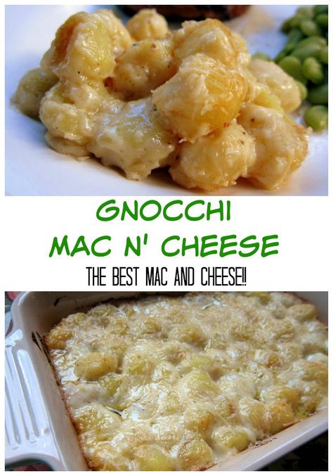 Gnocchi Mac and Cheese - THE BEST mac and cheese EVER! They only mac and cheese recipe you will need! I could eat this with every meal and never get sick of it! Give it a try ASAP! Gnocchi Mac And Cheese, Best Homemade Mac And Cheese Recipe, The Best Mac And Cheese, Gnocchi Dishes, Best Mac And Cheese, Best Mac, Mac And Cheese Recipe, Gnocchi Recipes, Cheese Recipe