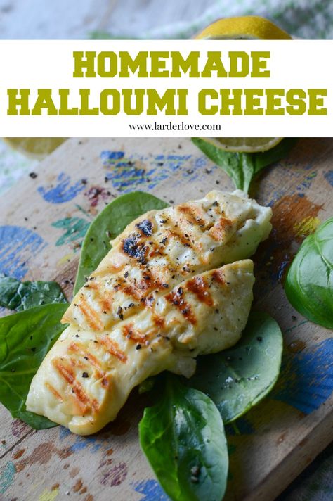 How To Make Halloumi Cheese, Halumi Cheese, Halloumi Cheese Recipes, Homemade Cheeses, Haloumi Recipes, Milk Goats, Haloumi Cheese, Raw Dairy, Cheese Recipes Homemade