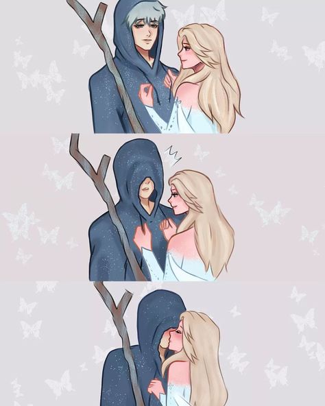 Jack X Elsa Fanart, Elsa And Jack Frost Fan Art, Jack Frost And Elsa Fan Art, Jack Frost And Hiccup, Jelsa Fanart Cute, Elsa X Jack Frost, Jack X Elsa, Jack Frost Fanart, Elsa And Jack Frost