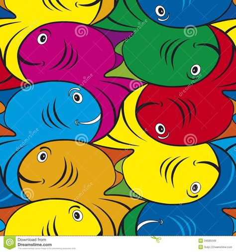 Fish Tessellation, Escher Quilt, Complementary Patterns, Fish Pattern, Seamless Paper, Fish Patterns, Beach Kids, Elementary Art, Pattern Illustration