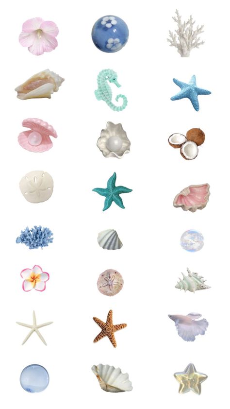 Ios Stickers Png, Sea Png Aesthetic, Sea Stickers Ocean, Ocean Png, Ocean Stickers, Beach Png, Shells Beach, Iphone Stickers, Snapchat Stickers