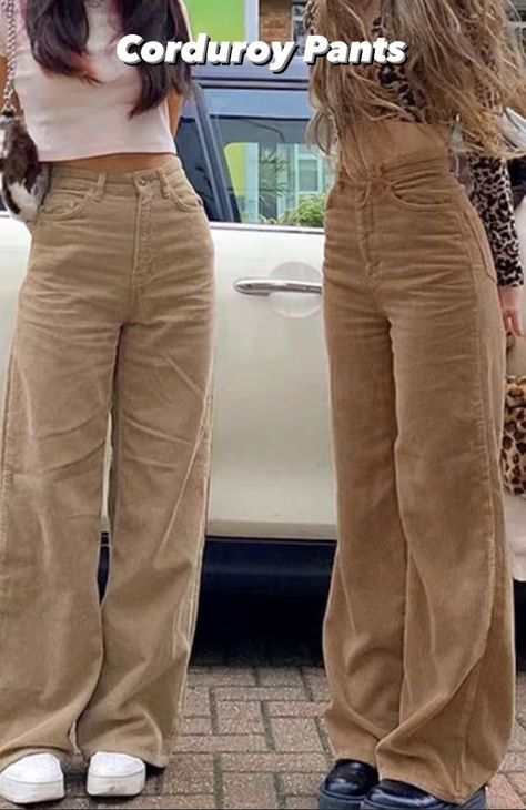 Light Brown Pants Outfit, Brown Jeans Outfit, Brown Pants Outfit, Legs Outfit, Outfits Con Jeans, Desi Fashion Casual, Beige Outfit, Brown Outfit, 90s Aesthetic