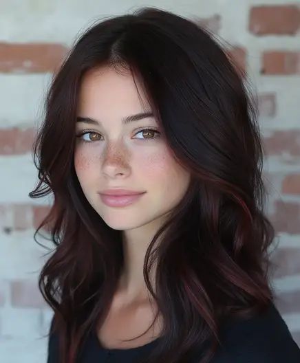 Top 51 Trending Dark Hair Colors for Brunettes This Fall - AskNaij Blackish Red Hair, Trending Dark Hair, Hair Colors For Dark Hair, Dark Hair Colors, Natural Hair Fall, Mahogany Brown Hair, Hair Colors For Brunettes, Colors For Brunettes, Dark Fall Hair