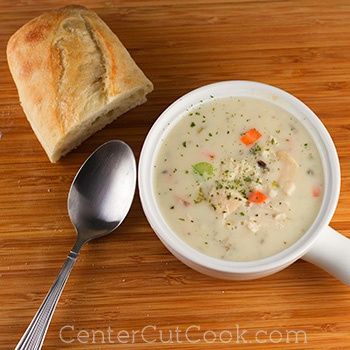 Cream of Chicken & Wild Rice Soup {Slow Cooker} Wild Rice Soup Slow Cooker, Soup Slow Cooker, Chicken Wild Rice, Rice A Roni, Chicken Wild Rice Soup, Thanksgiving Turkey Leftovers, Chicken And Wild Rice, Wild Rice Soup, Vegetable Soup Recipes