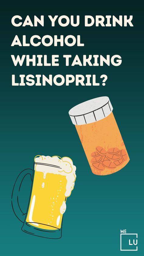 When combining lisinopril and alcohol, there are some things to be aware of in terms of potential interactions, side effects, and dangers. For starters, combining lisinopril and alcohol can... Side Effects Of Drinking Alcohol, Alcohol Side Effects, Alcohol Intolerance, Dangers Of Alcohol, Alcohol Intermediary Method, Alcohol Withdrawal, Alcohol Use Disorder, Side Effects, Blood Pressure