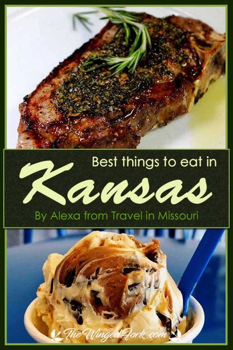 Pinterest images from Kansas City Strip and Frozen Custard. Kansas City Themed Food, Kansas Recipes, Kansas City Food, Bbq Nachos, Fresh Food Market, Greek Spinach Pie, Toasted Ravioli, State Foods, Ny Strip